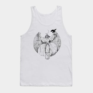 feminine spirit with candle and raven Tank Top